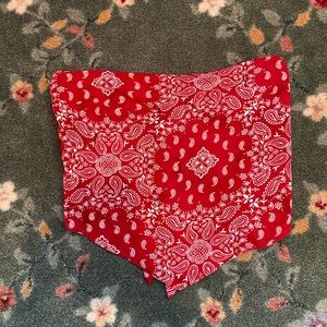Hollister bandana tube top w/ tie in back